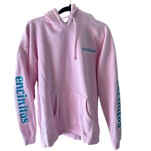 Encinitas Surfboards Pink Hooded Sweatshirt